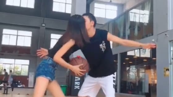 I caught off guard by the kiss!Boys and girls can play basketball like this.