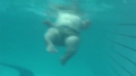 It's so funny when he is underwater!He is so flexible!