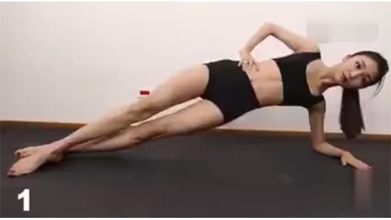 Long legged beauty tells you how to practice waist and belly!