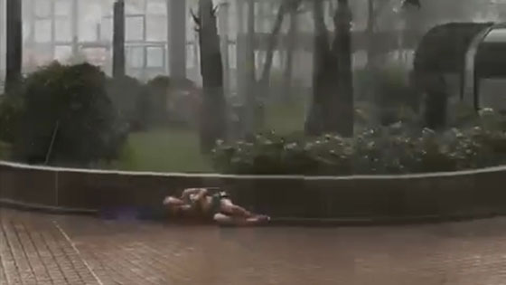 Super Typhoon MANGKHUT in Hong Kong, China