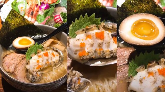 When you feel like a bowl of noodles is missing something,abalone is a very good choice