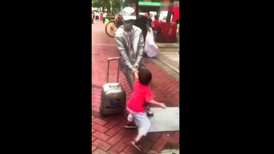 I don't think this kid will ever touch the dummy again in the street.