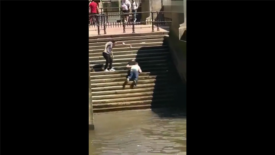 I want to know what these two men were going to do by the river.