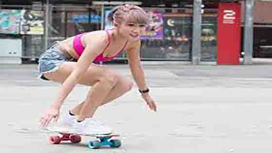 Girls who can skateboard is the most handsome!
