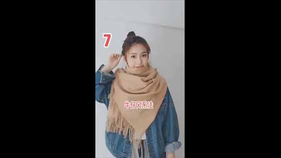 Ten ways of how to tie beautiful scarves. Hurry to collect winter essential skills!