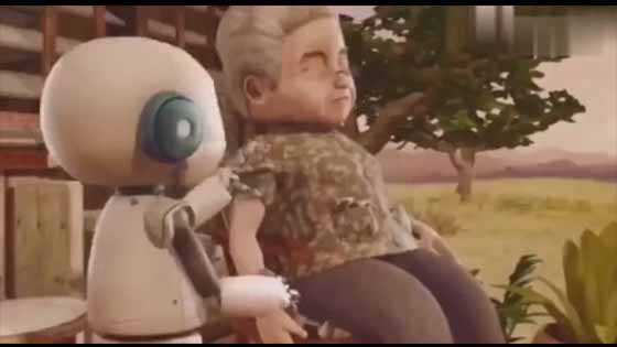 Warm heart film "grandmother and robot", no words in the whole process, but thought-provok