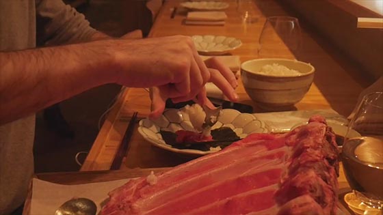 Gourmet: Whole Japanese tuna fish bones to eat directly! Is this operation really   delicious? - Tuna fish bones.
