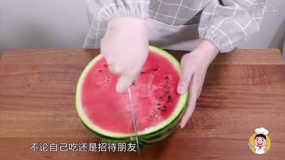Master-level watermelon cutting method, 3 minutes to teach you, super simple