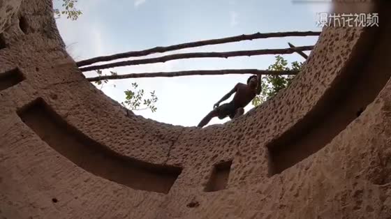 African Brother's handcrafted underground swimming pool is so cool!