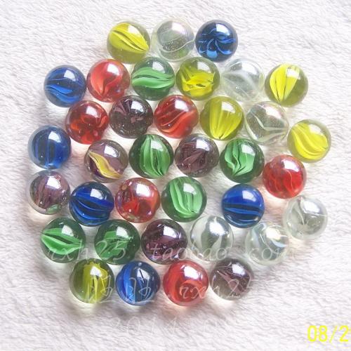 When I was a child, I often played with glass marbles. How did the patterns get in? Knowledge has gone up.