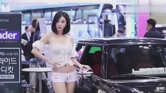 Recently,a korean auto show sexy model is very popular,she has a good figure and a pretty cheek,I feel fall in love with her