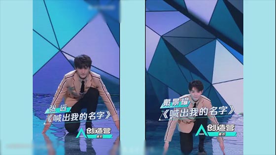 Produce 101 SEASON 2: This is called expression management! Passers-by feel that the most pleasing theme songs are straight shots! Zhang Yuan Dai Jingyao contrast.