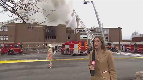 1  Result: Two fire broke out in same day in Toronto Canada high school.