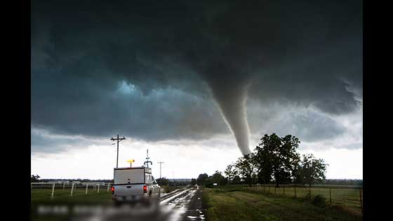 The tornado hit the suburbs of America OKLAHOMA: causing several deaths and injuries.