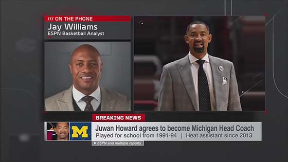 Miami Heat official celebrates Juwan Howard become the college men's basketball coach: May you all go well.