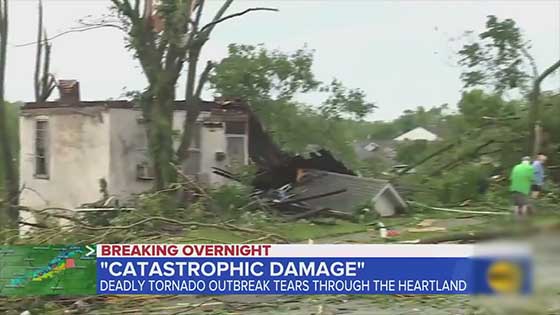 Jefferson City was hit by violent tornado that described a scene of significant damage
