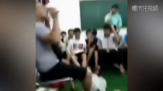 Bossy, sharp teacher smashes the whole class's mobile phones angrily