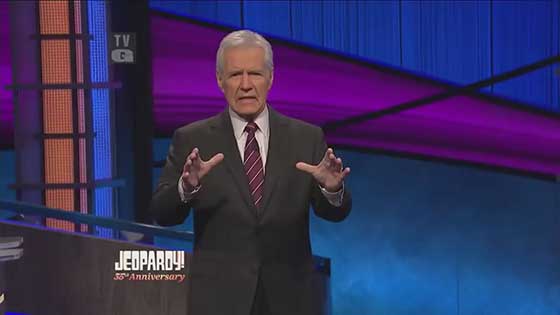 Host Alex Trebek says he's in 'near remission' after cancer treatment.