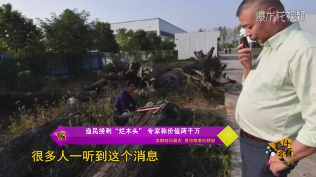 Fishermen in Hubei Province caught rotten wood in the river, which was worth 20 million yuan and would like to donate to the Forbidden City.