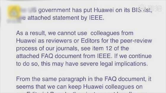 IEEE Statement: Lifting restrictions on Huawei employee editing and peer review.