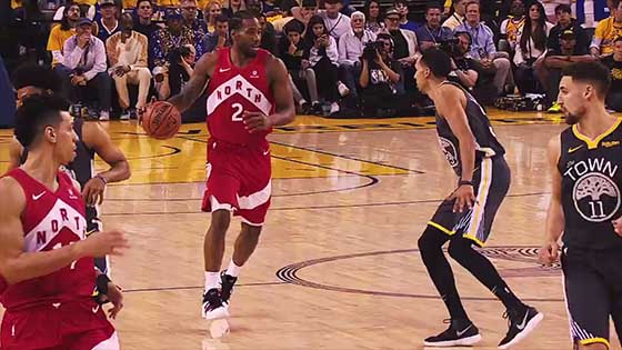 NBA Finals: Kawhi Leonard G4 high-fuel combo, Toronto Raptors VS Golden State Warriors fourth battle.