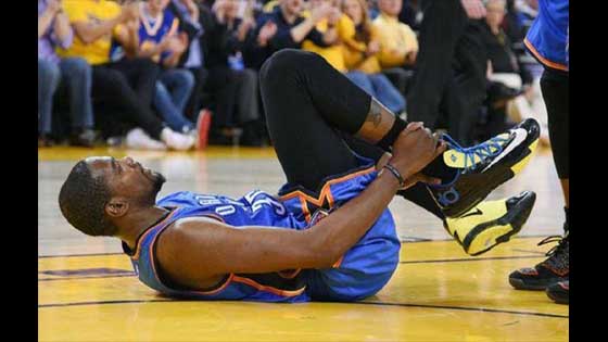 Serge Ibaka recalls Kevin Durant's injury moment: I thought his shoes were gone, he always lost his shoes.