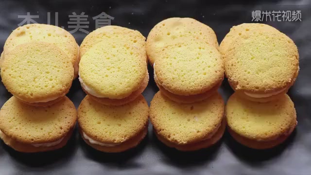 Sandwich biscuits can be made without oven. They are sweet and tasty.