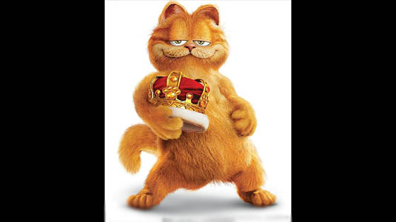 Garfield is 41 years old! He hates going to work and looks like us.