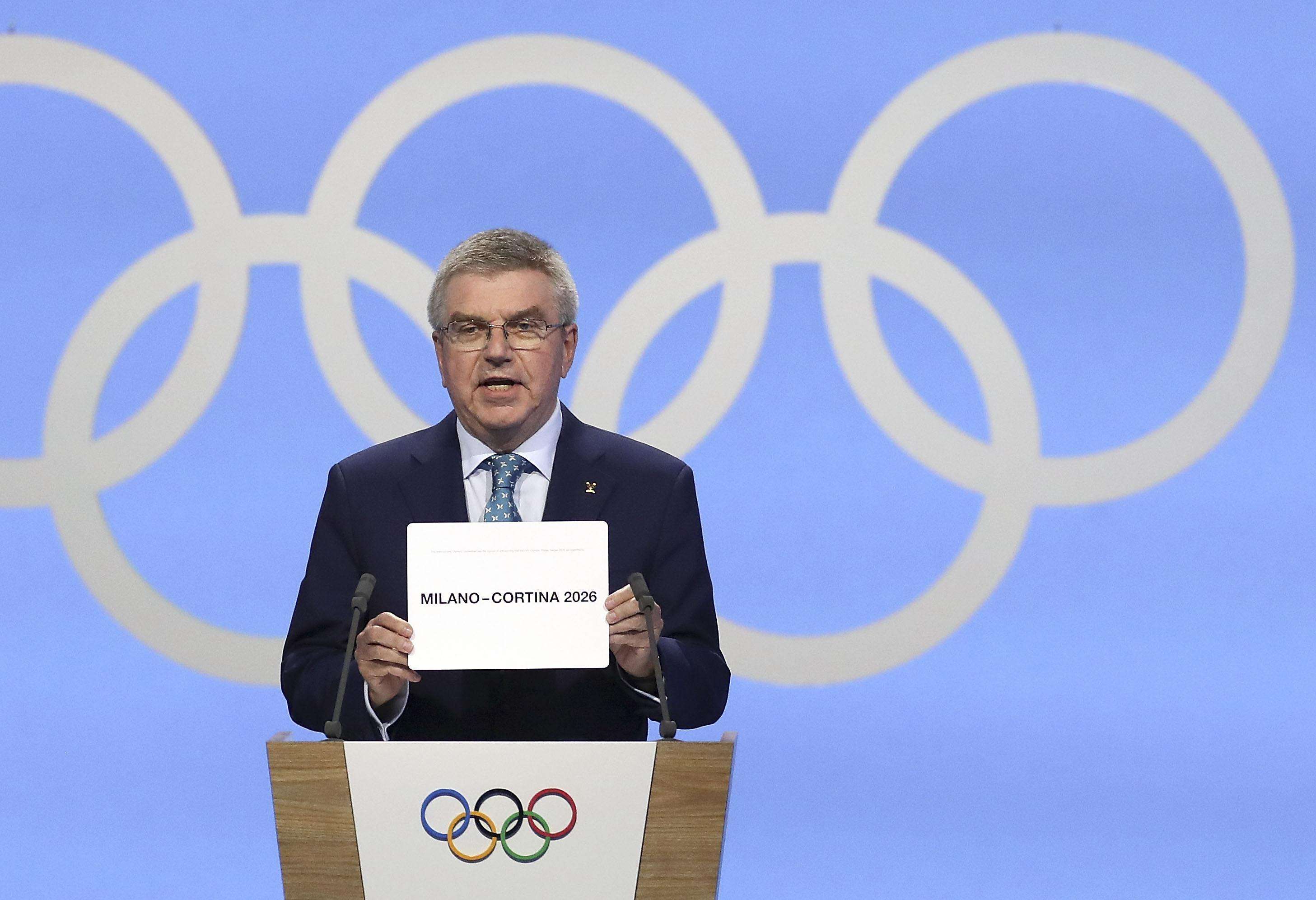 The host city of the 2026 Winter Olympics was announced. Milan, Italy, Cortina Danpezo won the right to host the 2026 Winter Olympics.