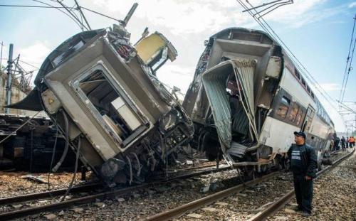 A train derailed in Bangladesh, killing five people and injuring 100 others