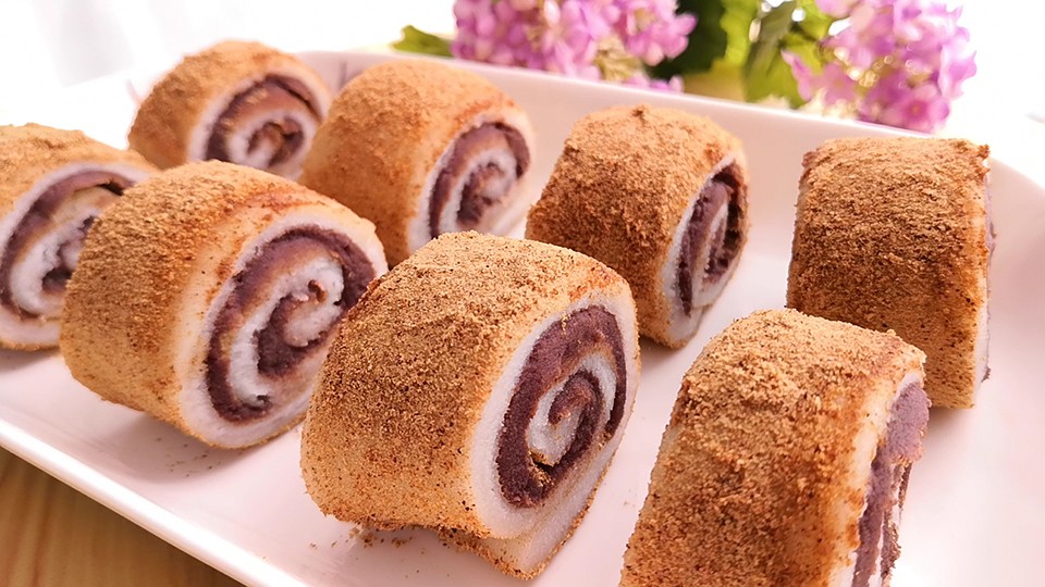 Old Beijing snack donkey roll, the simplest way, two minutes to learn