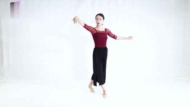 Chinese Classical Dance Voice and Rhyme Combination Teaching Video Part IV (Downwind Flag, Wear Hands)
