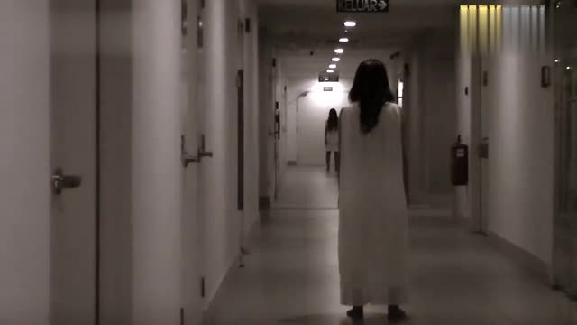 [Hoax] Late at night, the corridor suddenly encounters a ghost distorting ghost...