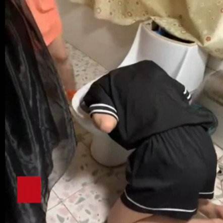 A 13-year-old girl was banged into the toilet and beaten for refusing to prostitute