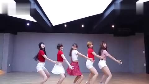 Long-legged Beauty Sexy Hot Dance, Red Velvet Dynamic Rhythm