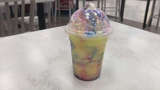 Does Starbucks' new Frappuccino taste delicious? What does tie-dye taste like? 