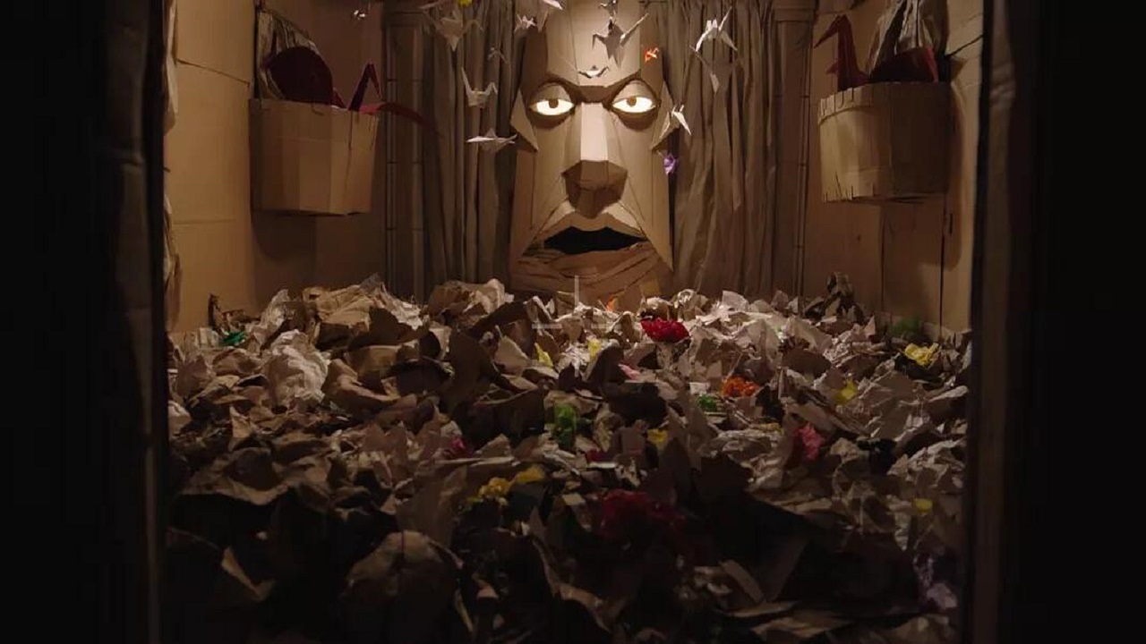 The boy made a labyrinth out of paper! Didn't it take ten days to get out? Horrible movie