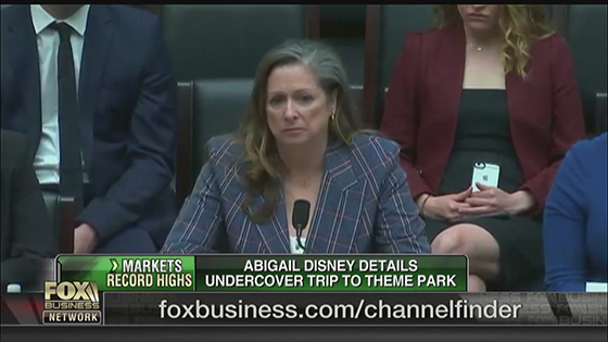 Abigail Disney is 'livid' about what she saw.She visited Disneyland undercover. 
