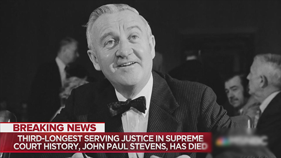 John Paul Stevens Retired Supreme Court Justice dead at age 99