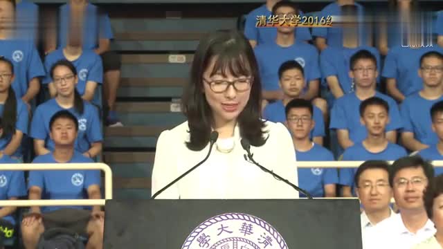 Miss and sister are really both talented and beautiful. Speech by the President of the Student Union at the opening ceremony of Tsinghua University - YouTube
