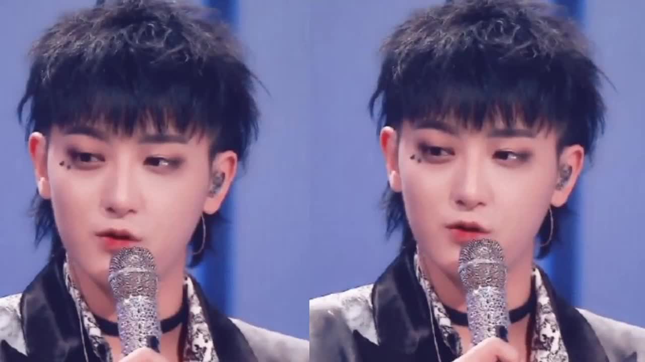 Huang Zitao showed up, made a smoke makeup is not enough, and made a star eye makeup is handsome enough!