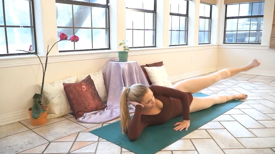 What about thigh fat? An action that lets you lie on the ground and lightly lose weight