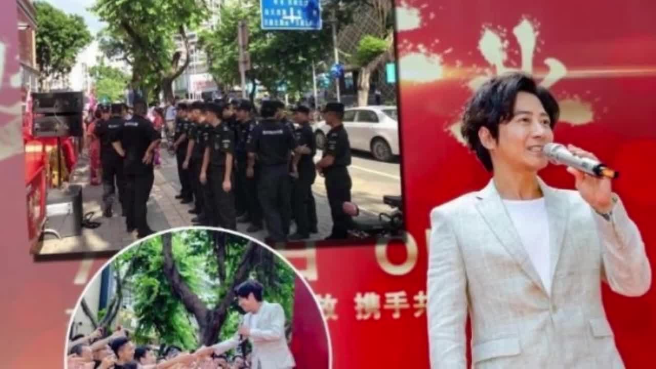 Affected by the assassination of Dahua, Eric attended the event and nearly 20 security escorts were arranged by the organizers.