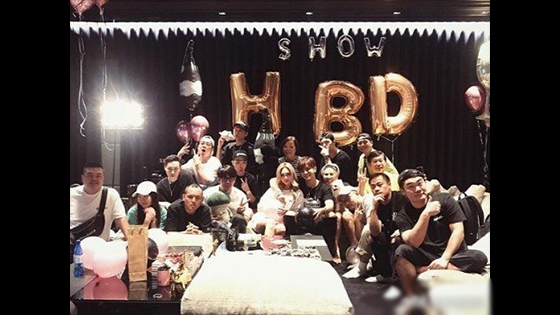 Show Lo's girlfriend Grace Chow planned a surprise party for his 40th birthday.