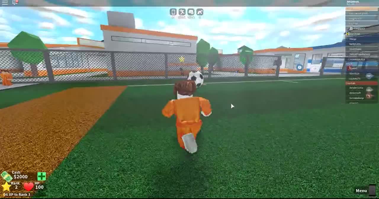 Roblox: City simulator. The brothers play in prison and play football!