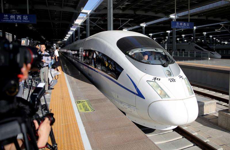 The first Silk Road High Speed Railway will open! 700 Chinese and Foreign Students Experience Silk Road High Speed Rail. mp4