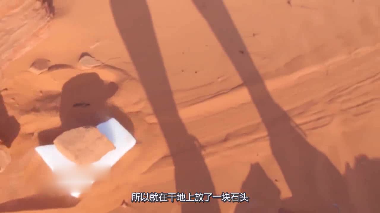The foreigner put the dry ice on the desert to death, and instantly opened the 