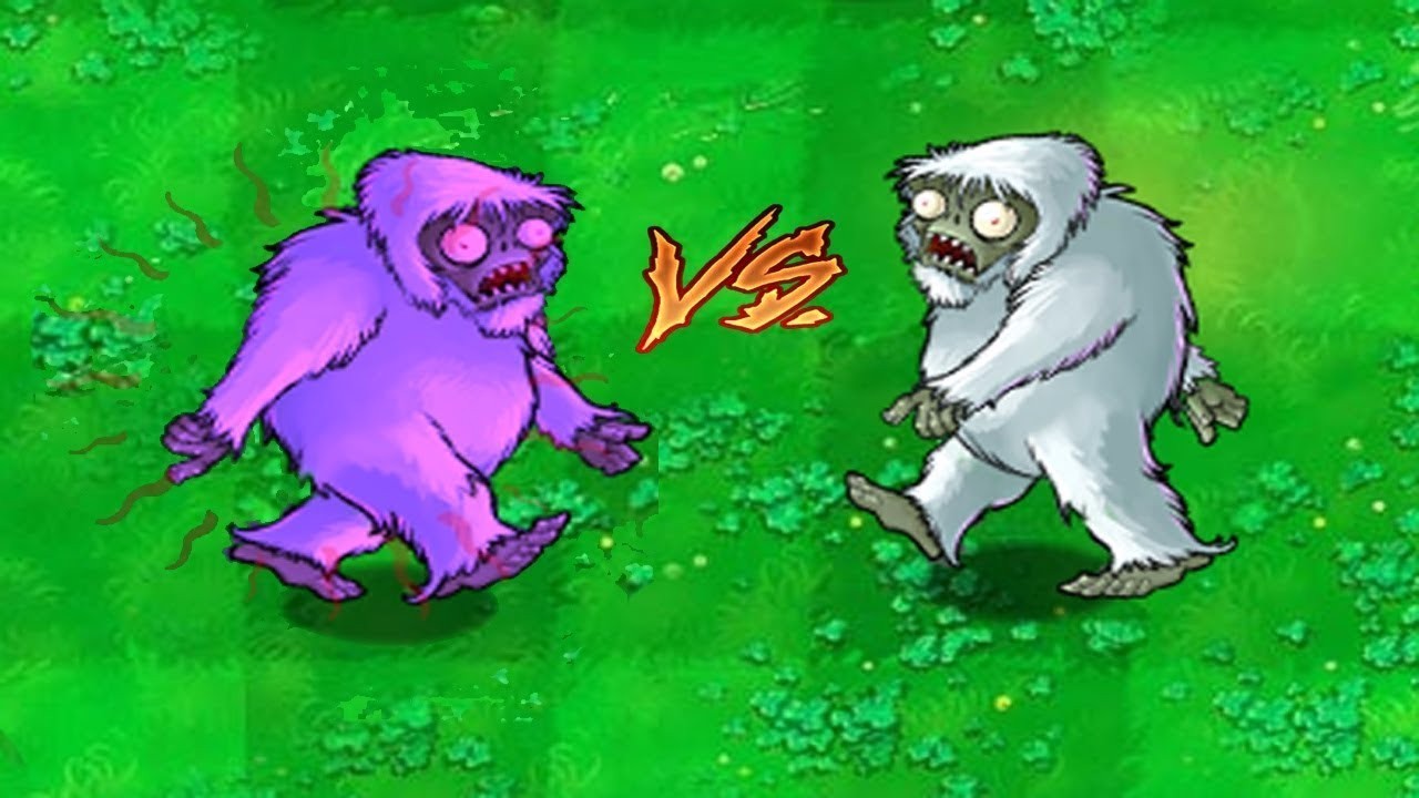 The Purple Snowman vs. the White Snowman in the Botanical War Zombie Overseas Edition