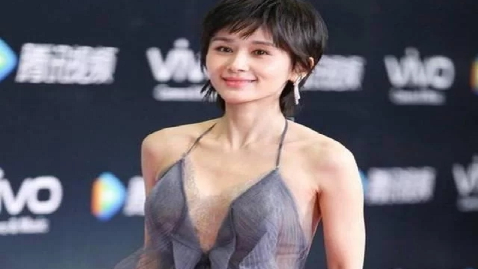 When Prince Wen attended the event, she was shocked to wear a long transparent dress and the actress dared to wear it.