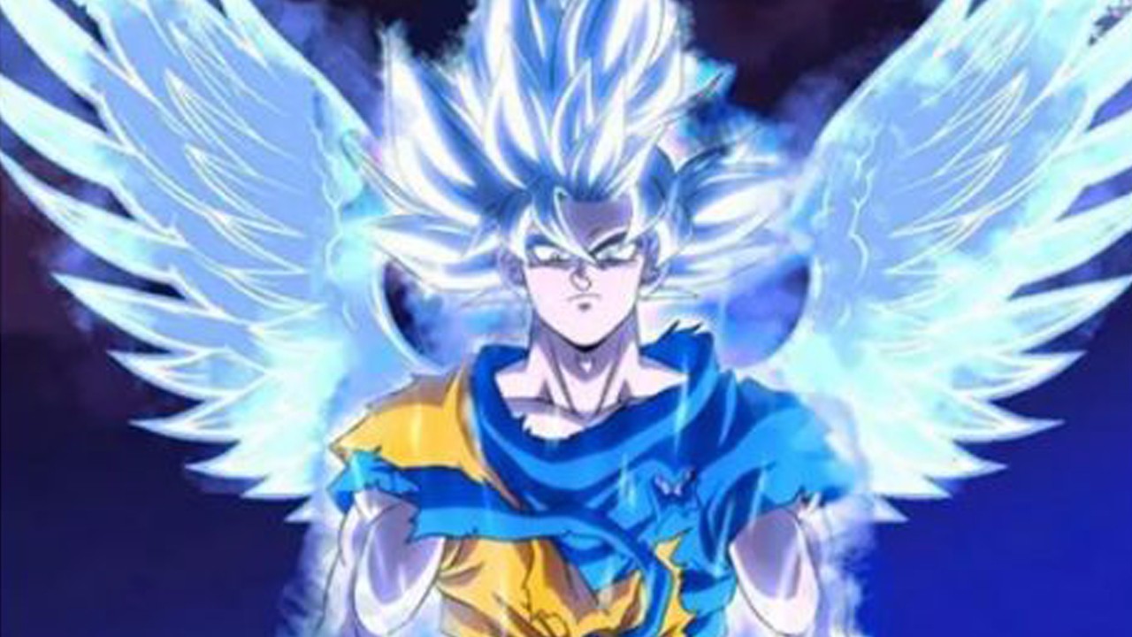 Dragon Ball Hero: Wukong comprehends his free will, breaks the angel realm, and releases the angel's wings?